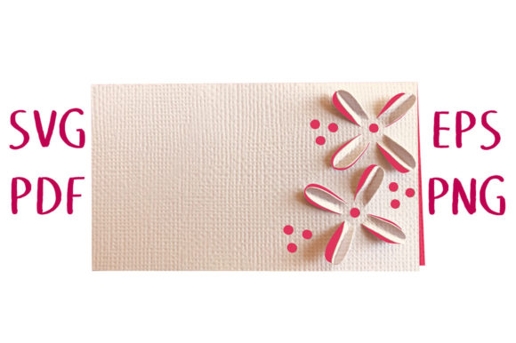 3D Clematis Blossom Place Card: Elegant 3D SVG for Local Branding & Packaging