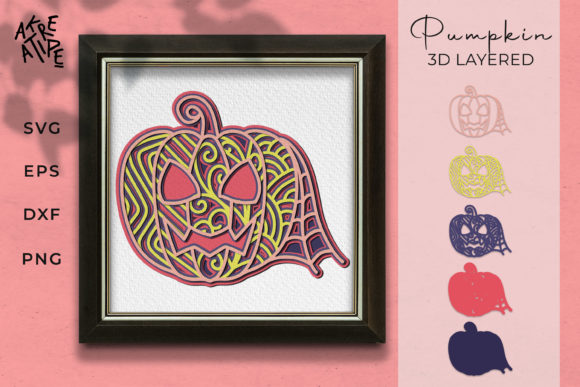 3D Layered Halloween SVG: A Seasonal Branding Boost with Pumpkin Charm