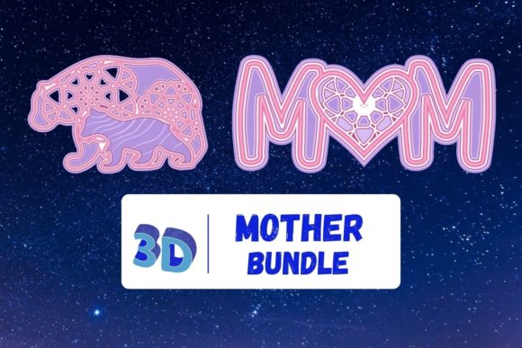3D Mothers Day SVG Bundle: A Brand Designer’s Review of Shapes and 3D SVG Appeal