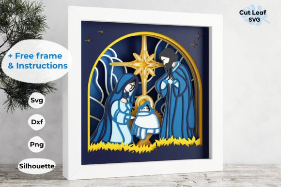 3D Nativity Shadow Box SVG for Christmas: A Brand Designer’s Review