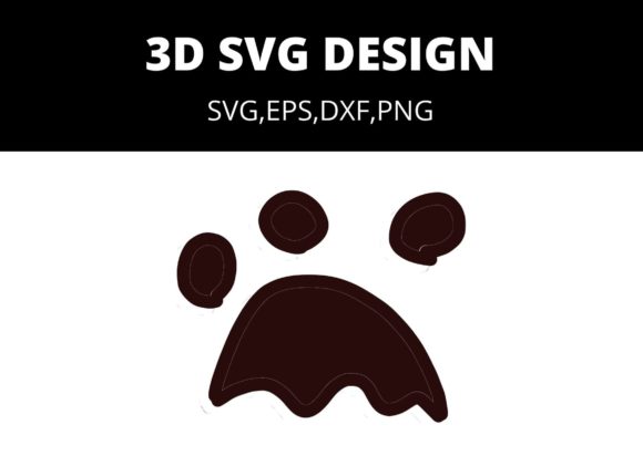 3D SVG Paw: A Multilayer Design for Modern Branding and Marketing