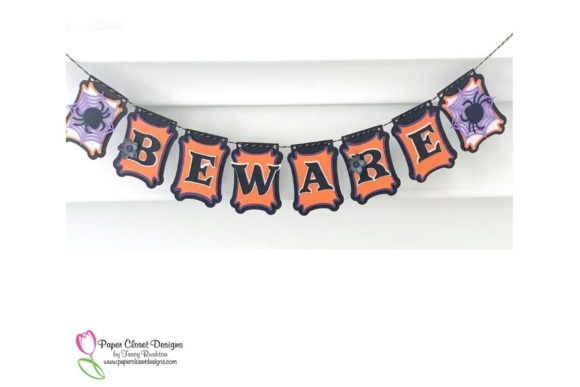 Beware Banner: Halloween 3D SVG for Versatile Digital Selling