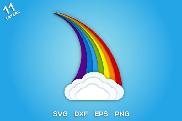 Colorful 3D Rainbow Svg Design 4 Review