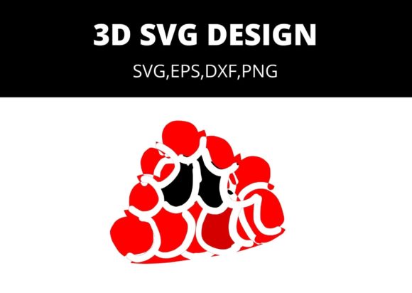 Grapes 3D SVG Craft: A Versatile Graphics Pick for Real Crafters