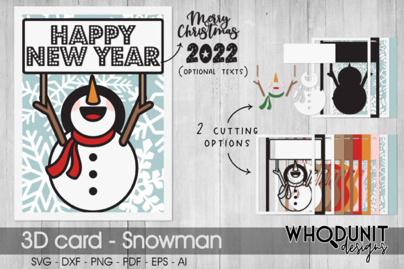 Snowman 3D SVG Christmas Card Review